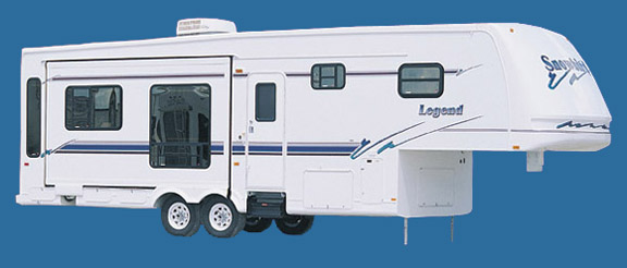 Exterior picture of a SnowBird LEgend 31+2 RLBWTG