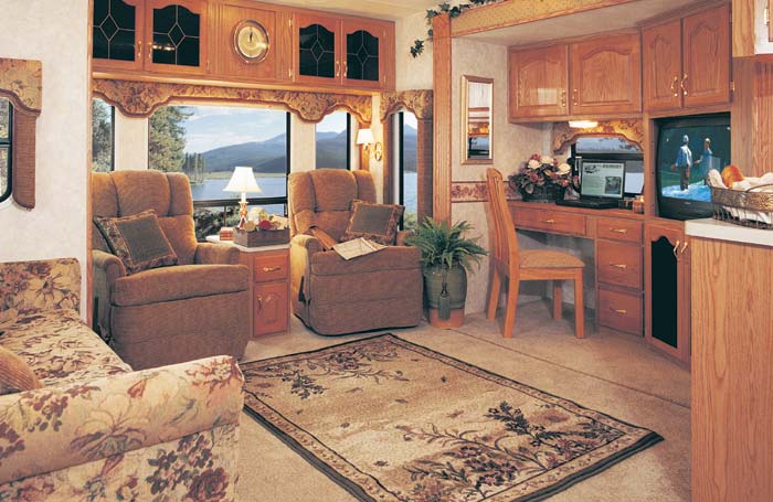 The 34.5 RLTG in Spice Decor - the Ultimate Great Room - Open - Spacious - Functional.