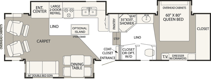 NuWa Industries, Inc. - manufactures fifth-wheel Recreational Vehicles 2005 Hitchhiker 5th Wheel Floor Plans