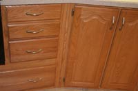 Oak cabinetry