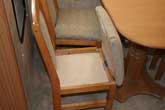 Dinette chair storage