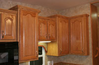 Oak cabinetry