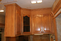 Oak cabinetry